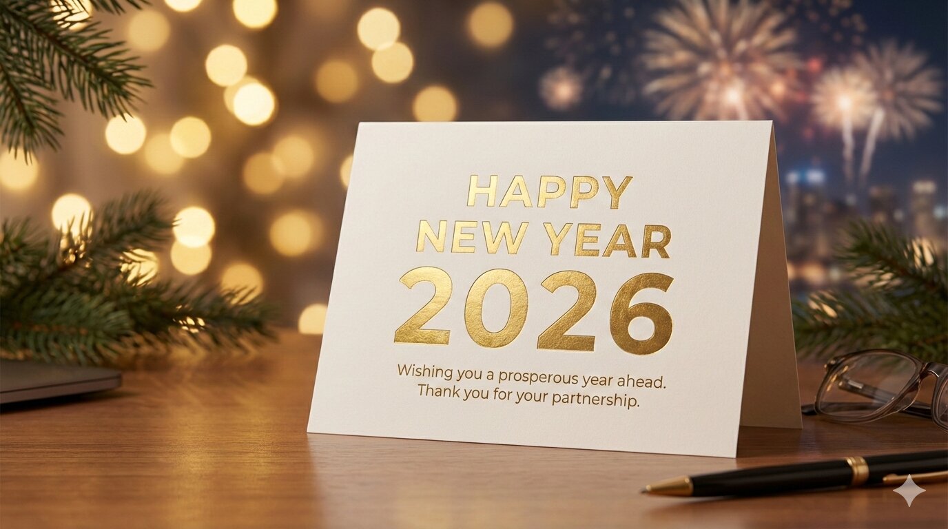 Zdravíme vás v roce 2026 v našem novoročním vánočním uspořádání.