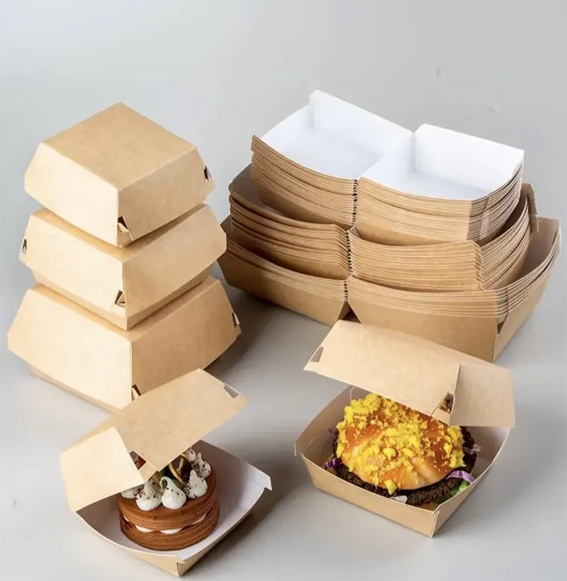 Colorful Hamburger Box